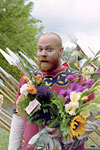 Kalle med blommor